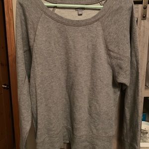 Aerie Gray Crew Neck Sweatshirt
